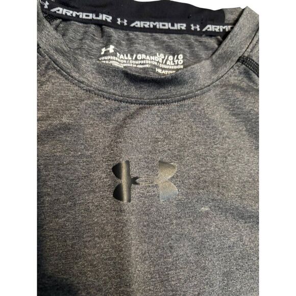 Under Armour Mens HeatGear Compression Shirt Large Gray - Picture 2 of 7
